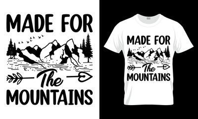 Hiking SVG t-shirt design Template