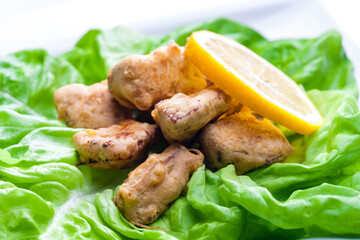 fried surimi stick with lemon © Richard Semik
