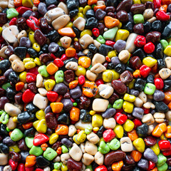Candy multi-colored sea stones. candy background