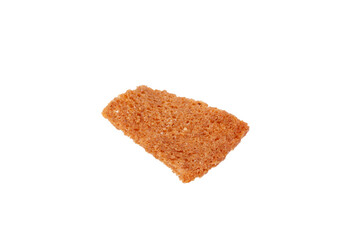 rye cracker isolated on a white background