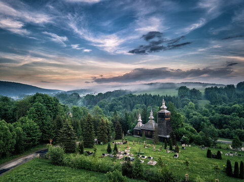 Cerkiew w Leszczynach - Beskid Niski (Kunkowa, Bielanka)