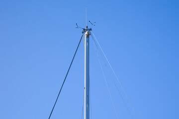 Mast top of leisure boat