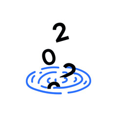 2022 creative concept surrealism. Vector