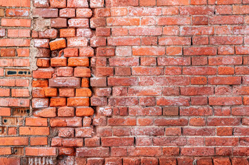 Old brick wall in background image