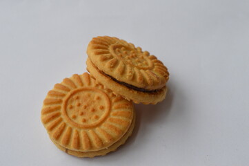 delicious homemade cookies filled with cocoa cream