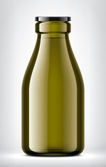 Color Glass Bottle on background. 