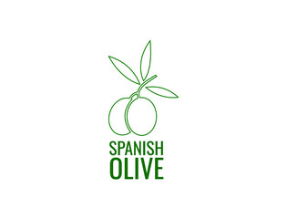 Spanish olive icon vector illustration 