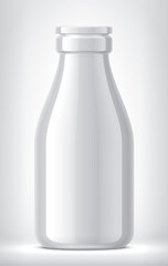 White Bottle on background. 