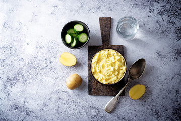 Mashed potato in a bowl