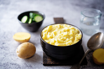 Mashed potato in a bowl