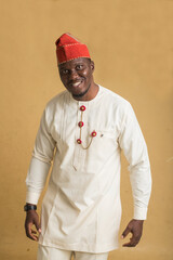 Yoruba Culturally Dressed Business Man Smiling