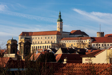 Mikulov cityscape in Czech Republic