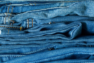 Stack of jeans. Background fashion jeans,Turkey - Middle East, Jeans, Clothing, Denim, Textile