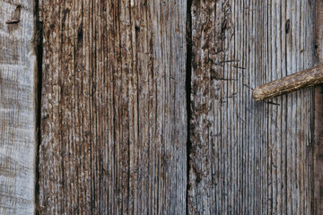 Natural texture of old wood. Aged wood background with vertical lines.