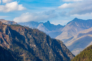 Beautiful landscape of the mountainous region of Georgia, Tusheti
