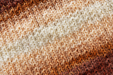 Large knit  yarn with gradient effect, melange, fabric texture textile macro pattern background