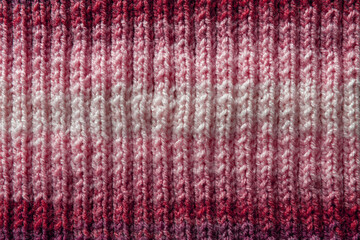 Viva Magenta, color of the year 2023, Large knit  yarn with gradient effect, melange, fabric texture textile macro pattern background