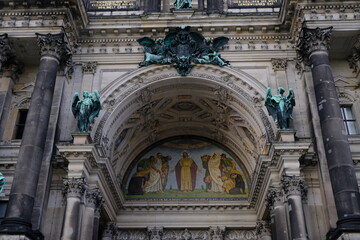 Facade of the Berliner Dom or Berlin Cathedral, Germany