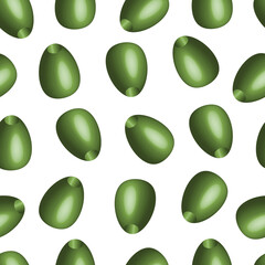 vector seamless pattern isolated olives .