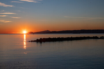 Obraz premium sunset over the sea