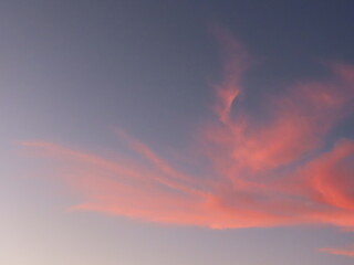 sunset in the sky