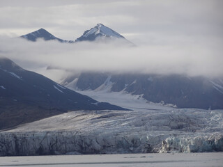 Arctic Glacier and Mountains