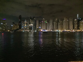 Evening skyscrapers in Dubai