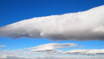 Long cumulus cloud above Palm Springs