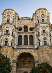 Fototapeta premium exterior of the cathedral of Malaga
