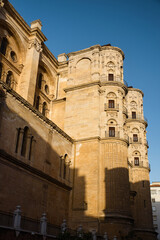 Fototapeta na wymiar exterior of the cathedral of Malaga