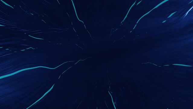 Blue digital futuristic stream.  Abstract motion graphics background. Dynamic pattern with streams of blue light.