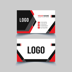 Unique modern professional business card design template vector