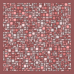 Fototapeta premium Offset Quads generative art background art illustration