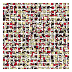 Fototapeta premium Offset Quads generative art background art illustration