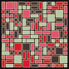 Offset Quads generative art background art illustration