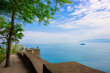 Giresun sea and island landscape view from Giresun Castle