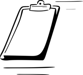 There are sheets pinned on the backing for a more convenient way of presenting their content
