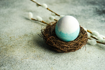 Easter holiday card concept