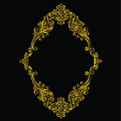 Oriental vector damask patterns for greeting cards and wedding invitations.