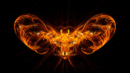 Fiery bee queen fractal