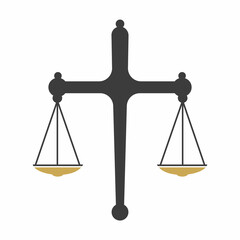 Law Balance And Attorney Monogram Logo Design. Balance logo design related to attorney, law firm or lawyers.