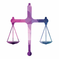 Law Balance And Attorney Monogram Logo Design. Balance logo design related to attorney, law firm or lawyers.
