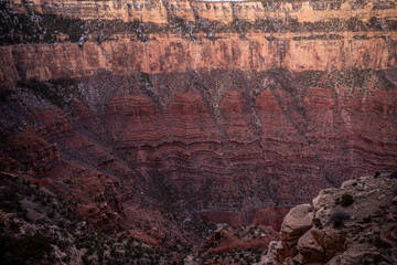 Colors and Textures of the Grand Canyon Walls