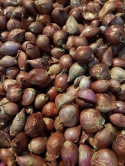 red onions for sale in the market