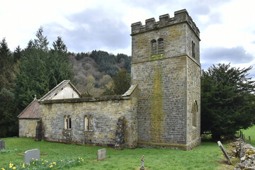 Fototapeta na wymiar Ruin of ST.Mary's Church Levisham England