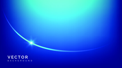 Abstract simple curve with star bg vector background blue light blue colors gradient technology