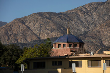 Daytime view of the downtown urban core of Duarte, California, USA.