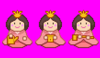 ひな人形：三人官女