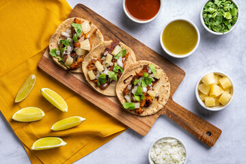 Traditional Mexican street food called 