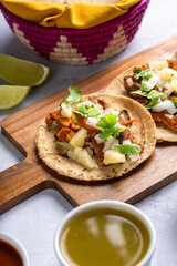Traditional Mexican street food called 